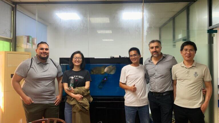 Tobii Dynavox with Grandshine team during factory visit