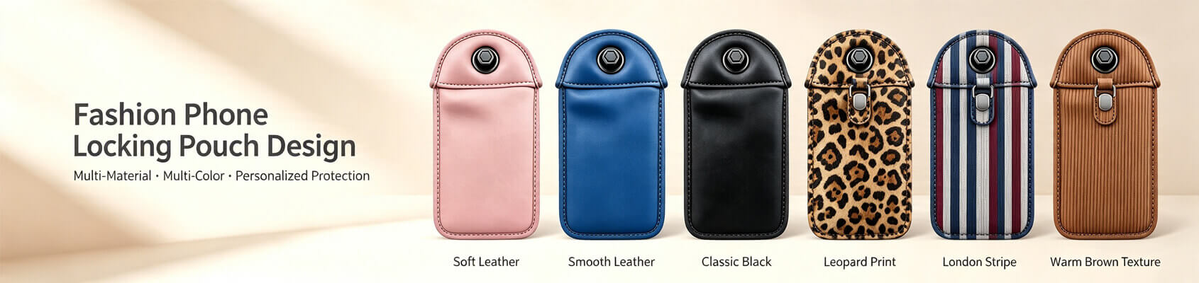 fashion phone locking pouch