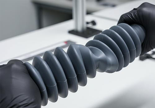 Rapid casting flexible resin prototypes with soft, elastic properties for protective sleeves, cushion pads, overmolded parts, and sealing components.